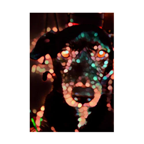 Bokeh Bubbles　blackdog Stickable Poster