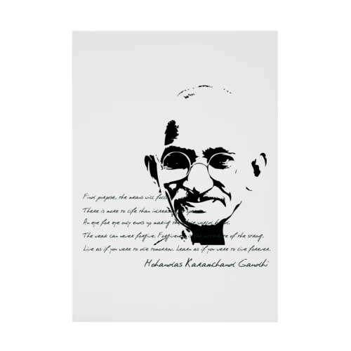 GANDHI Stickable Poster