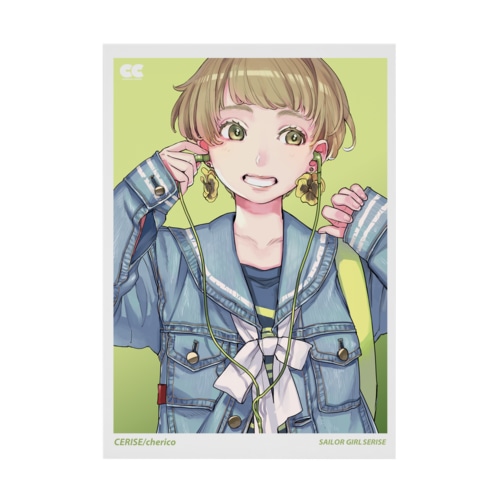 セーラー×デニム Stickable Poster