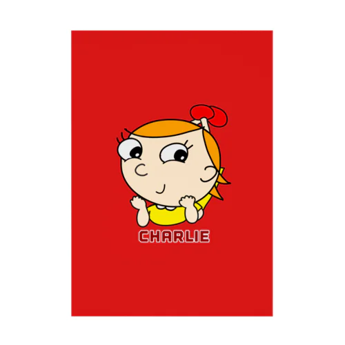 red Charlie Stickable Poster