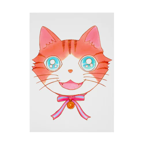 Blueeyes Cat Stickable Poster