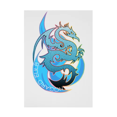 BLUE DRAGON Stickable Poster