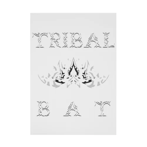 TRIBAL☆BAT LAYERED WHT 吸着ポスター