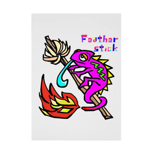 フェザースティック【Feather stick】 Stickable Poster