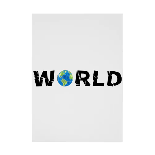 WORLD(英字＋１シリーズ) 吸着ポスター