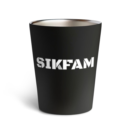SIKFAMロゴ(白ロゴ) Thermo Tumbler