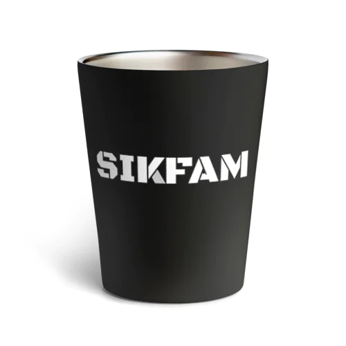 SIKFAM 白ロゴ Thermo Tumbler
