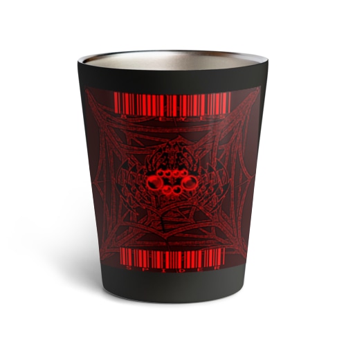 8-EYES SPIDER RED Thermo Tumbler