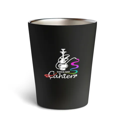 シーシャバー「カイエ」ロゴ（白Ver.） Thermo Tumbler