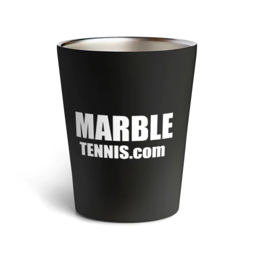 MABLE TENNIS.com (White logo） サーモタンブラー