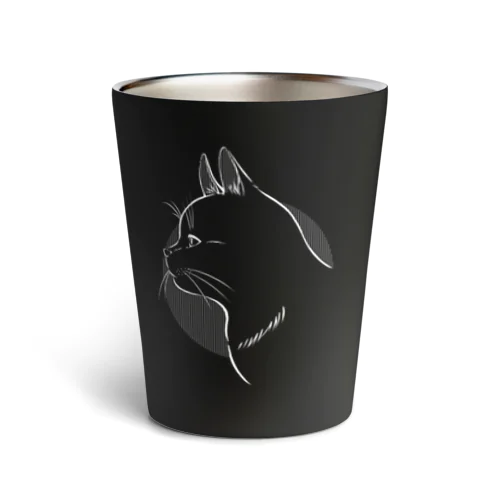 ねこのよこがお Thermo Tumbler