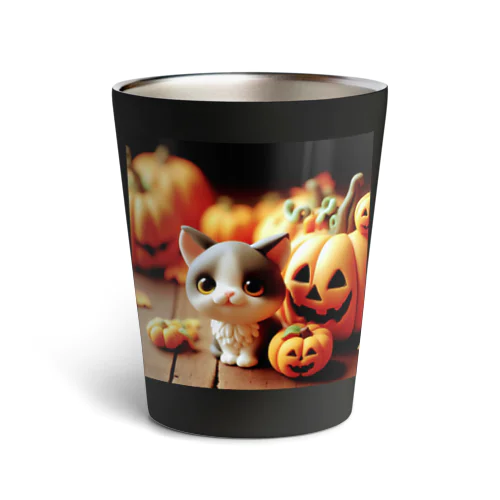 ハロウィン🎃にゃんこ Thermo Tumbler