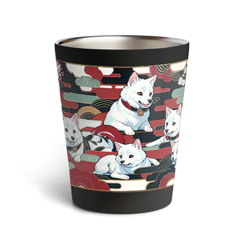 和柄:犬 Thermo Tumbler