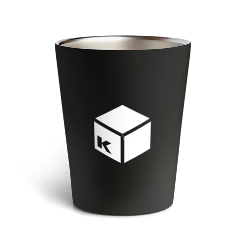 ケーユーエヌロゴ（モノホワイト） Thermo Tumbler