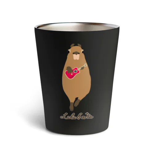 Lelebara ウクレレ弾きのカピバラ Thermo Tumbler