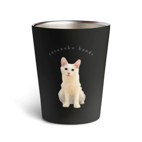 ブルーアイの白猫ソルト Thermo Tumbler