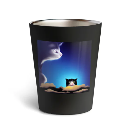 AIよりAIをこめて（ねことぬこ） Thermo Tumbler