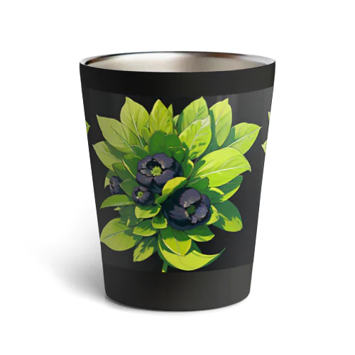 AIがデザインした植物柄のグッズ Thermo Tumbler