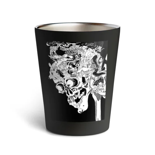 がしゃどくろと百鬼夜行 Thermo Tumbler