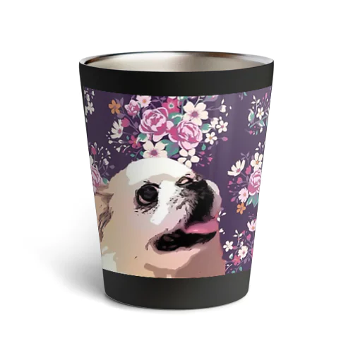 白ペキ 犬 Dog My Love Thermo Tumbler