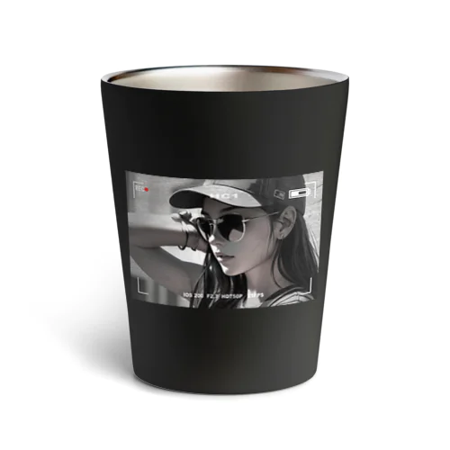 Cool girl【モノクロ】 Thermo Tumbler