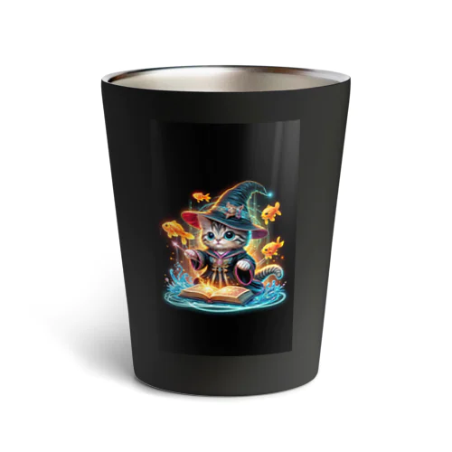 魔法使いの子猫が魔法の書 Thermo Tumbler