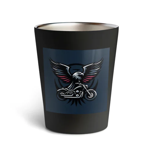 闇の翼: イーグル＆バイクロゴ Thermo Tumbler