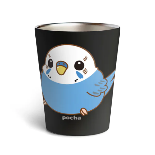 pochaの可愛いセキセイインコちゃん Thermo Tumbler