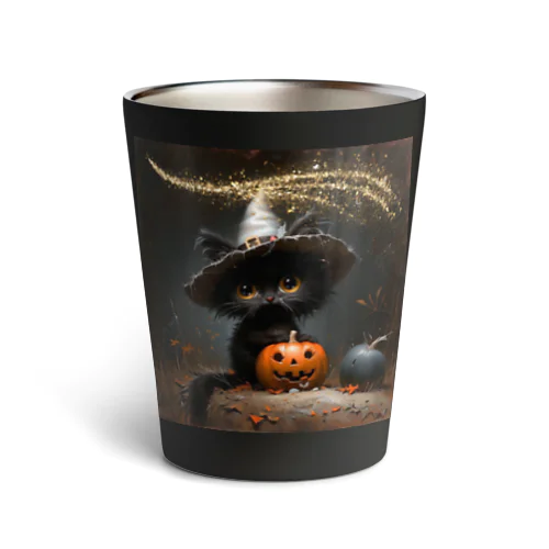 黒猫ちゃんのハロウィン Thermo Tumbler