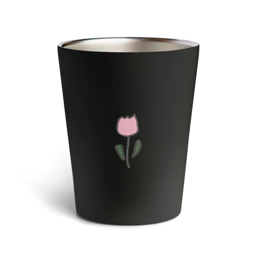 pink tulip Thermo Tumbler