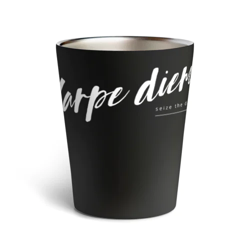 Carpe diem -white- Thermo Tumbler