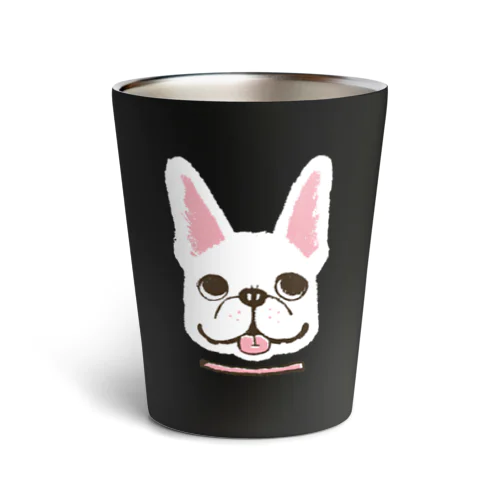 フレンチブルドックくん　ホワイト Thermo Tumbler