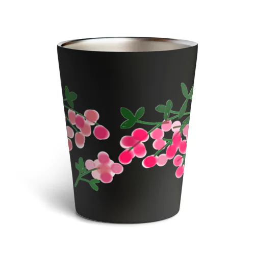 ボタニカル ベリーの花 増量版 Thermo Tumbler