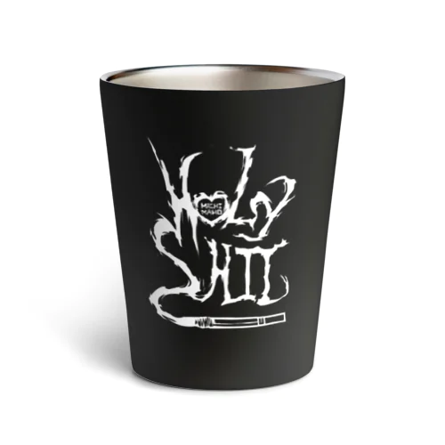 HOLYSHIT WHITE LOGO Thermo Tumbler