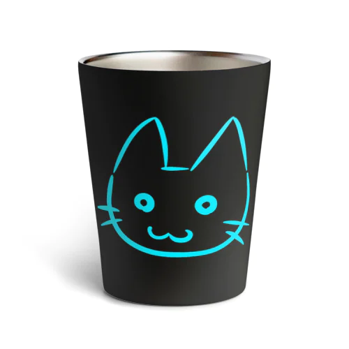 水色猫 Thermo Tumbler