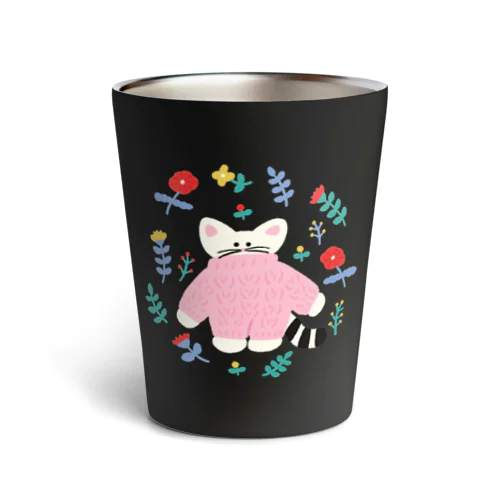 flower  cat Thermo Tumbler