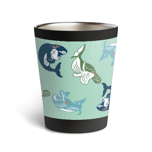 笑いこけるクジラ Thermo Tumbler