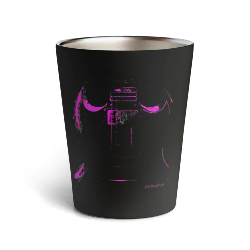 Pink Silhouette Guitar SG Thermo Tumbler