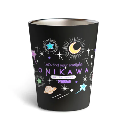 ONIKAWA Tシャツ（黒） Thermo Tumbler