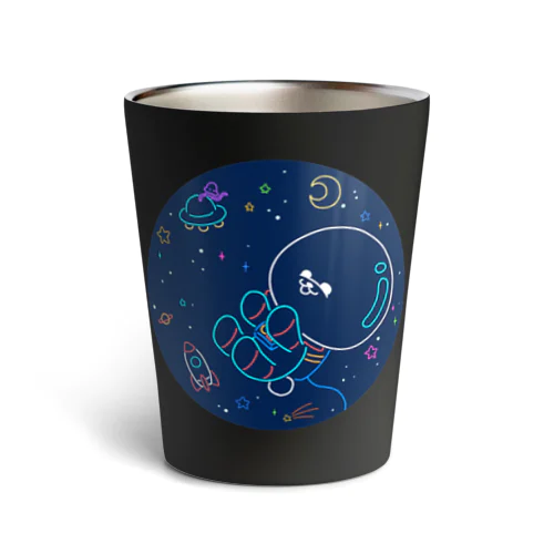 宇宙遊泳ビション・紺 Thermo Tumbler