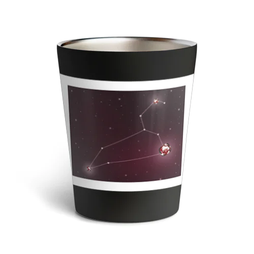 星座と誕生石（しし座×ルビー） Thermo Tumbler