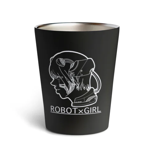 ROBOT×GIRL  BLACK Thermo Tumbler