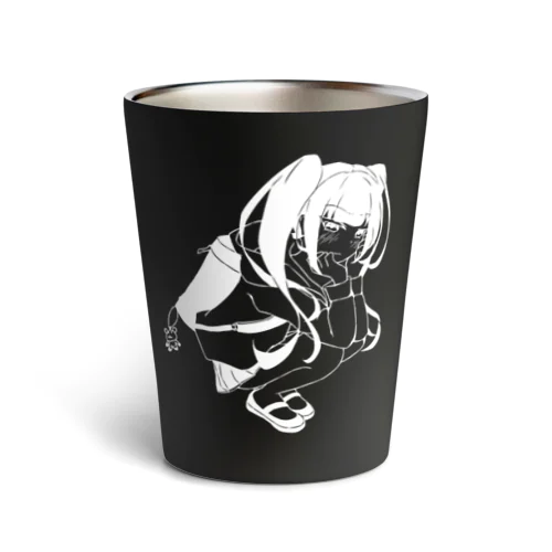 待ちぼうけー黒ー Thermo Tumbler