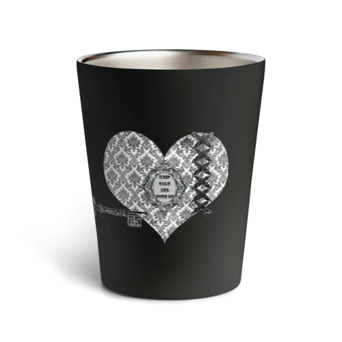 Keep Calm and Goth On♱『Key to my heart』♱黒ロリ ゴスロリ ゴシック ハート 鍵 Thermo Tumbler