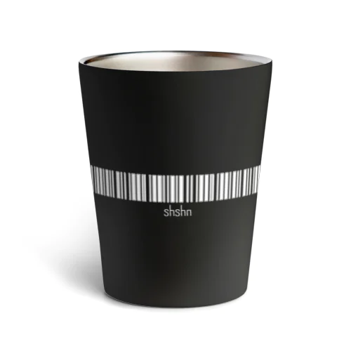 shshn バーコード風ロゴグッズ Thermo Tumbler