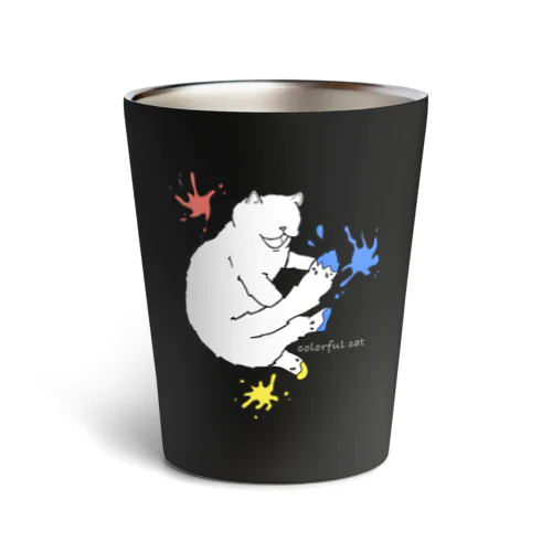 カラフルキャット。 Thermo Tumbler