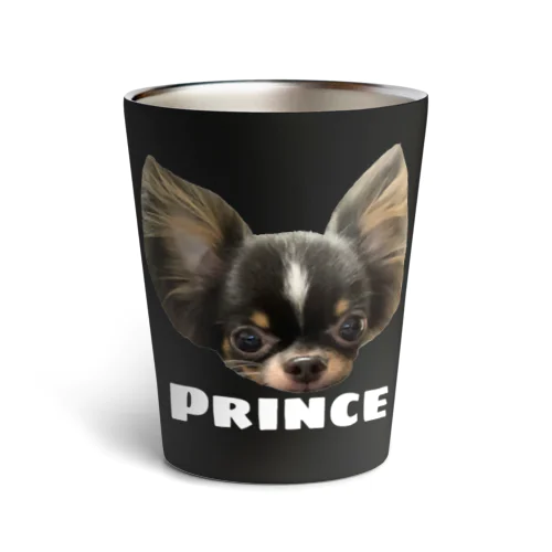 PRINCE  チワワ  ブラック Thermo Tumbler