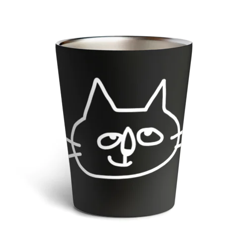 なんか思いついちゃった猫 ホワイト Thermo Tumbler