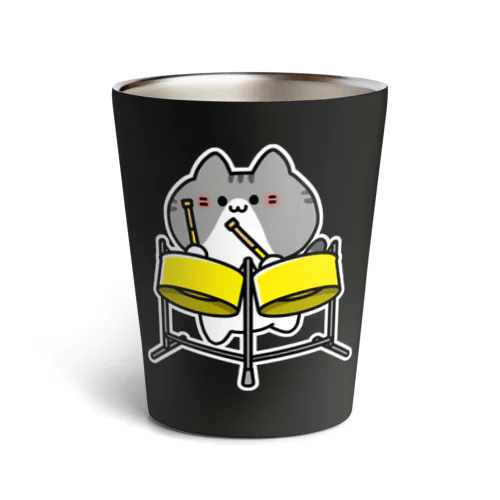 ダブルセカンドパンねこ Thermo Tumbler