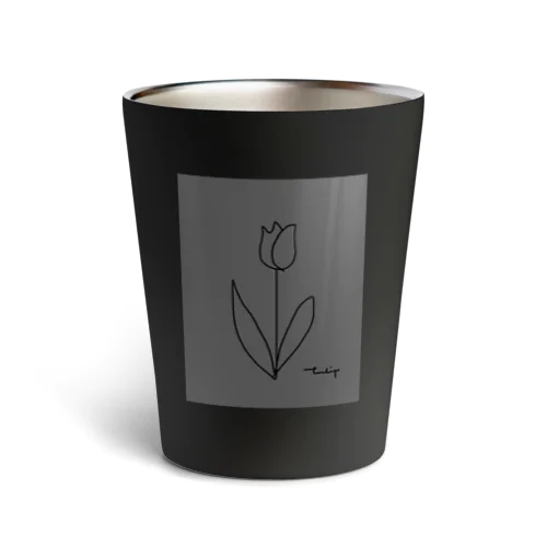 dark Gray green Thermo Tumbler